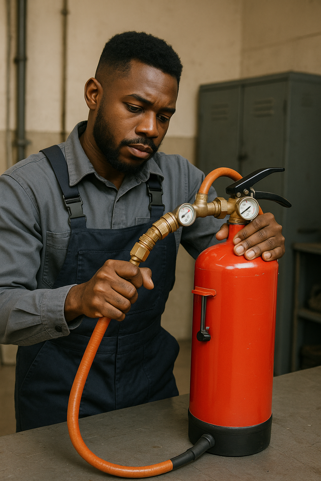 Recharge ABC Dry Chemical Extinguishers.