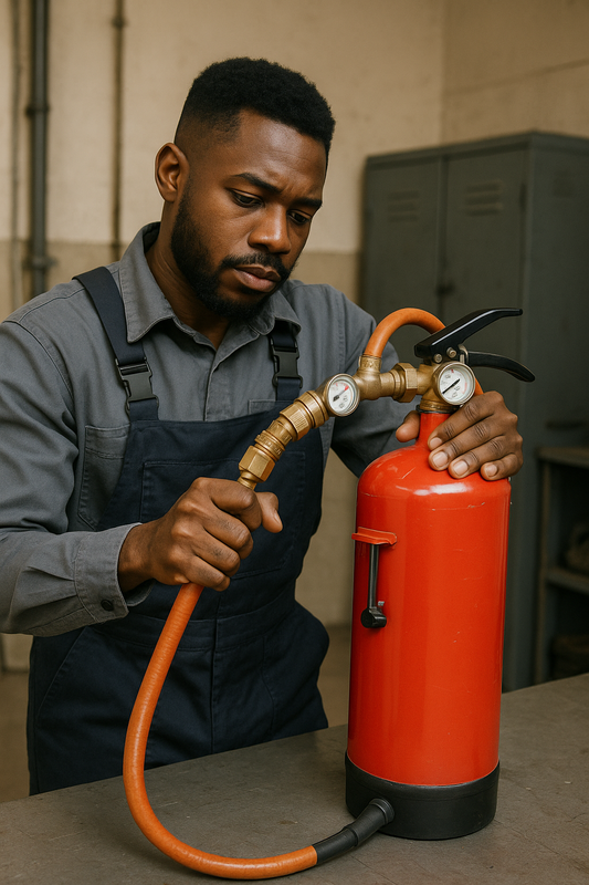 Recharge ABC Dry Chemical Extinguishers.